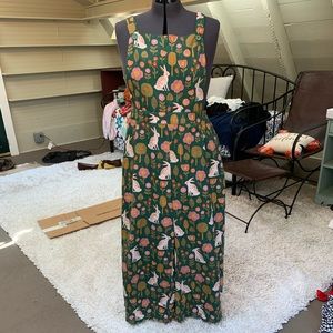 Modcloth x Princess Highway Forest Bunny Overalls
